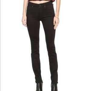 MOTHER High Waisted Looker Black Jeans